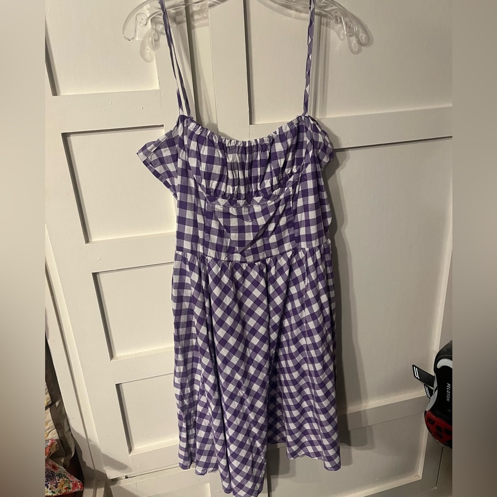 Bernie Dexter Purple Gingham Dress